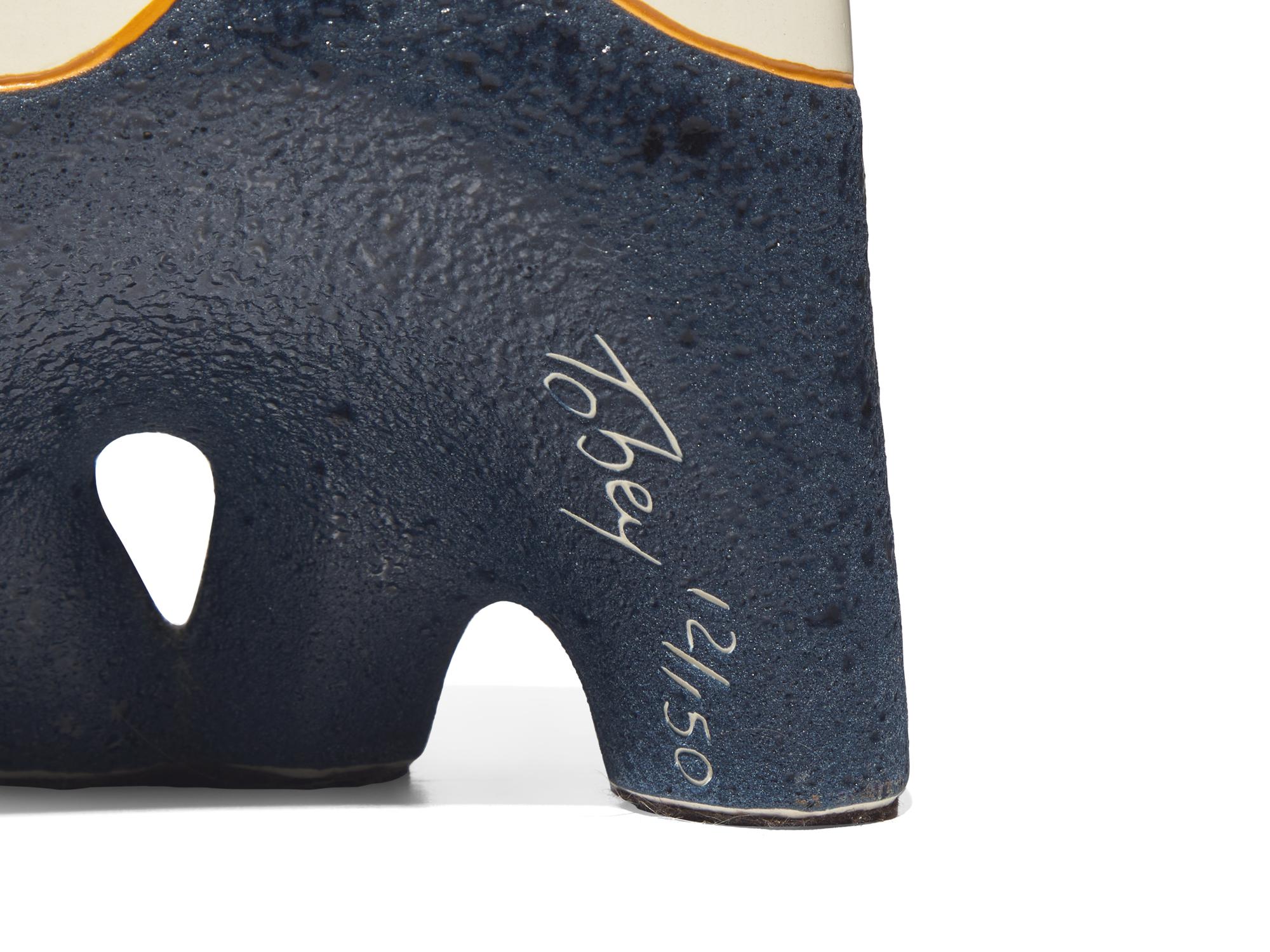Two Works: Navy and Gold Buffalo , edition 12/150; White and Blue Buffalo
