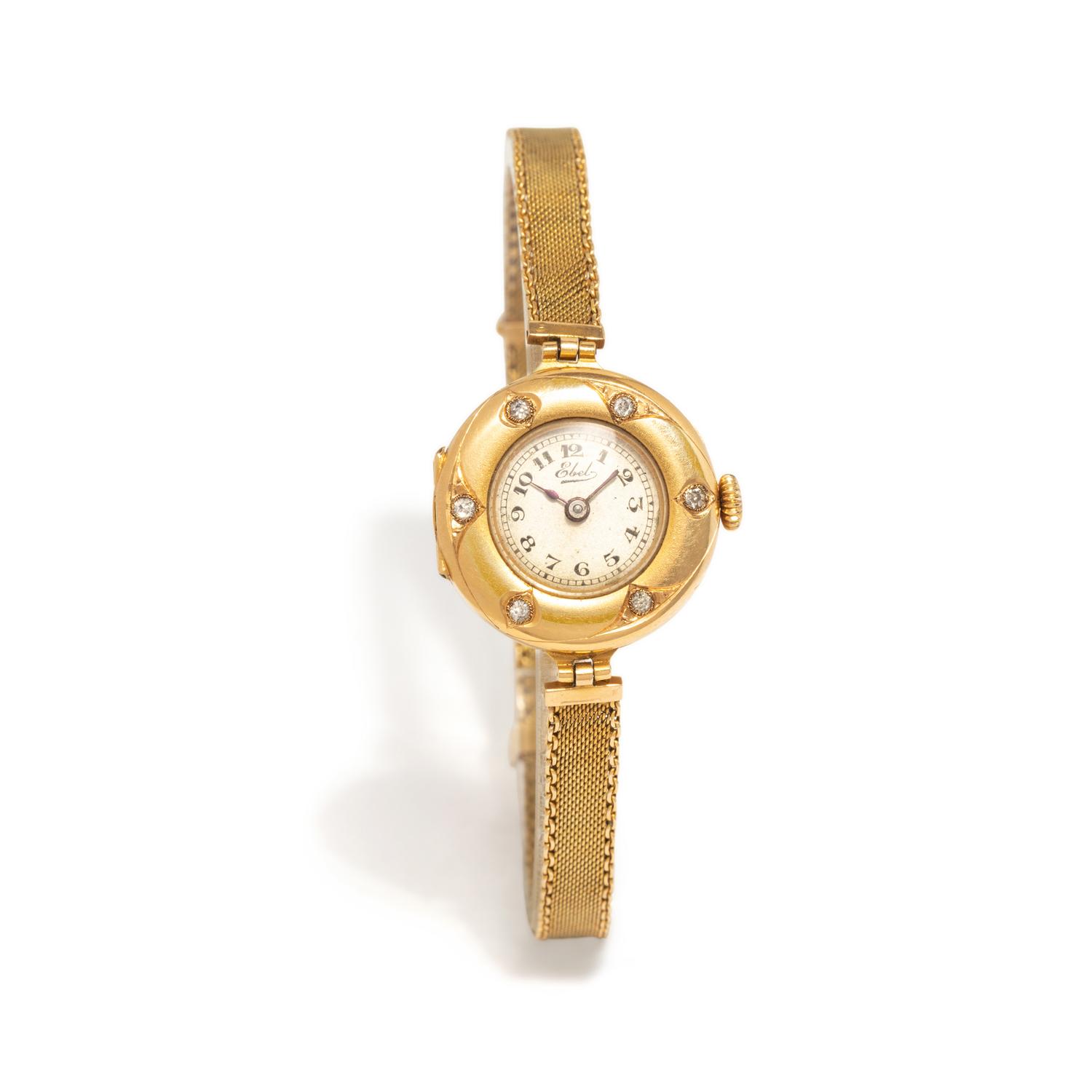 EBEL, YELLOW GOLD AND DIAMOND WATCH