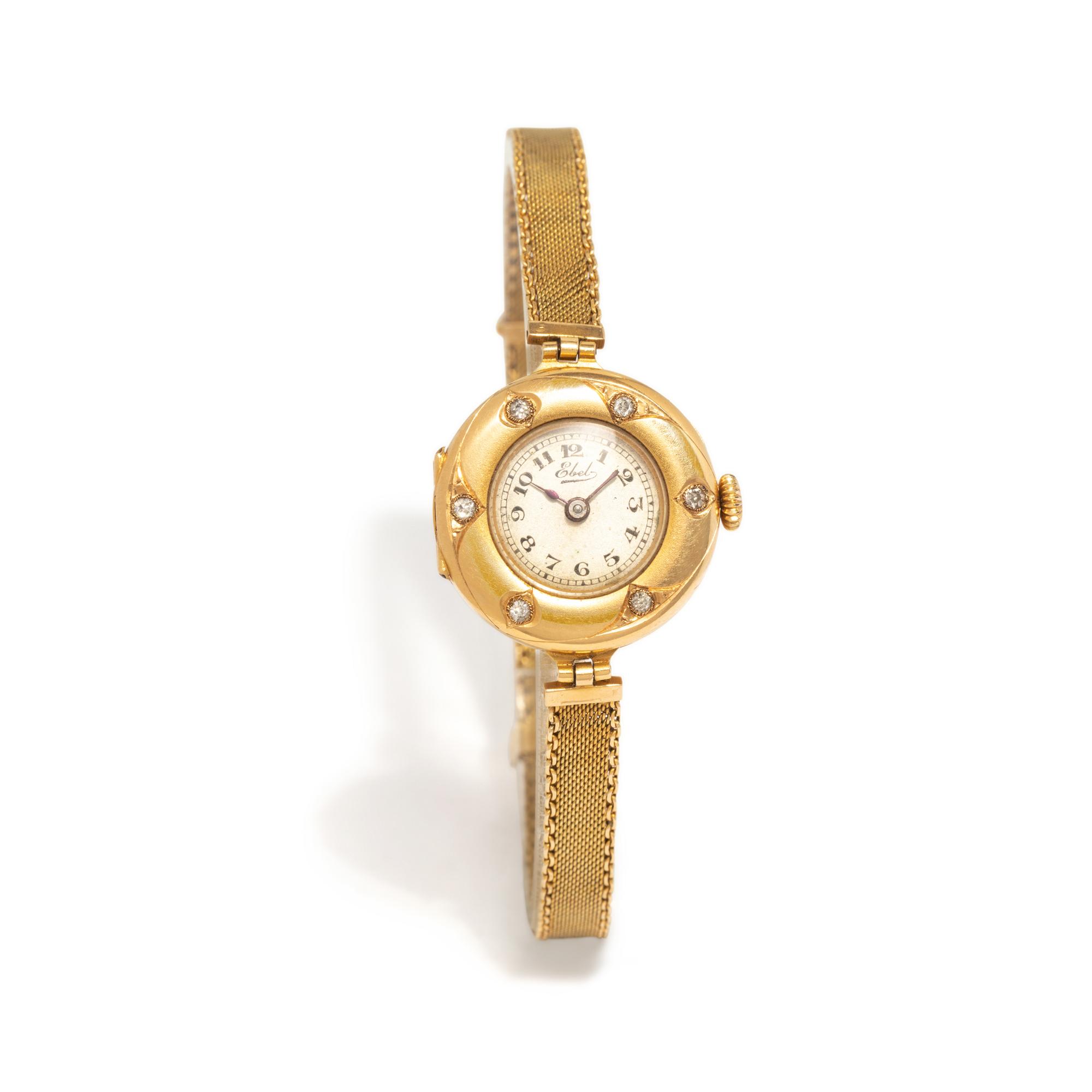EBEL, YELLOW GOLD AND DIAMOND WATCH