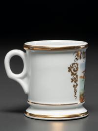 A Baseball Player's Porcelain Occupational Shaving Mug