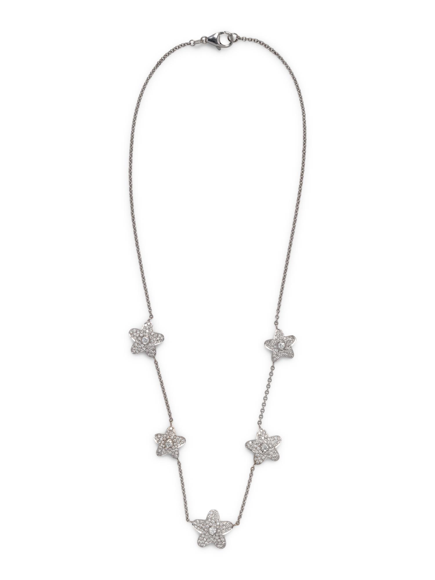 WHITE GOLD AND DIAMOND NECKLACE