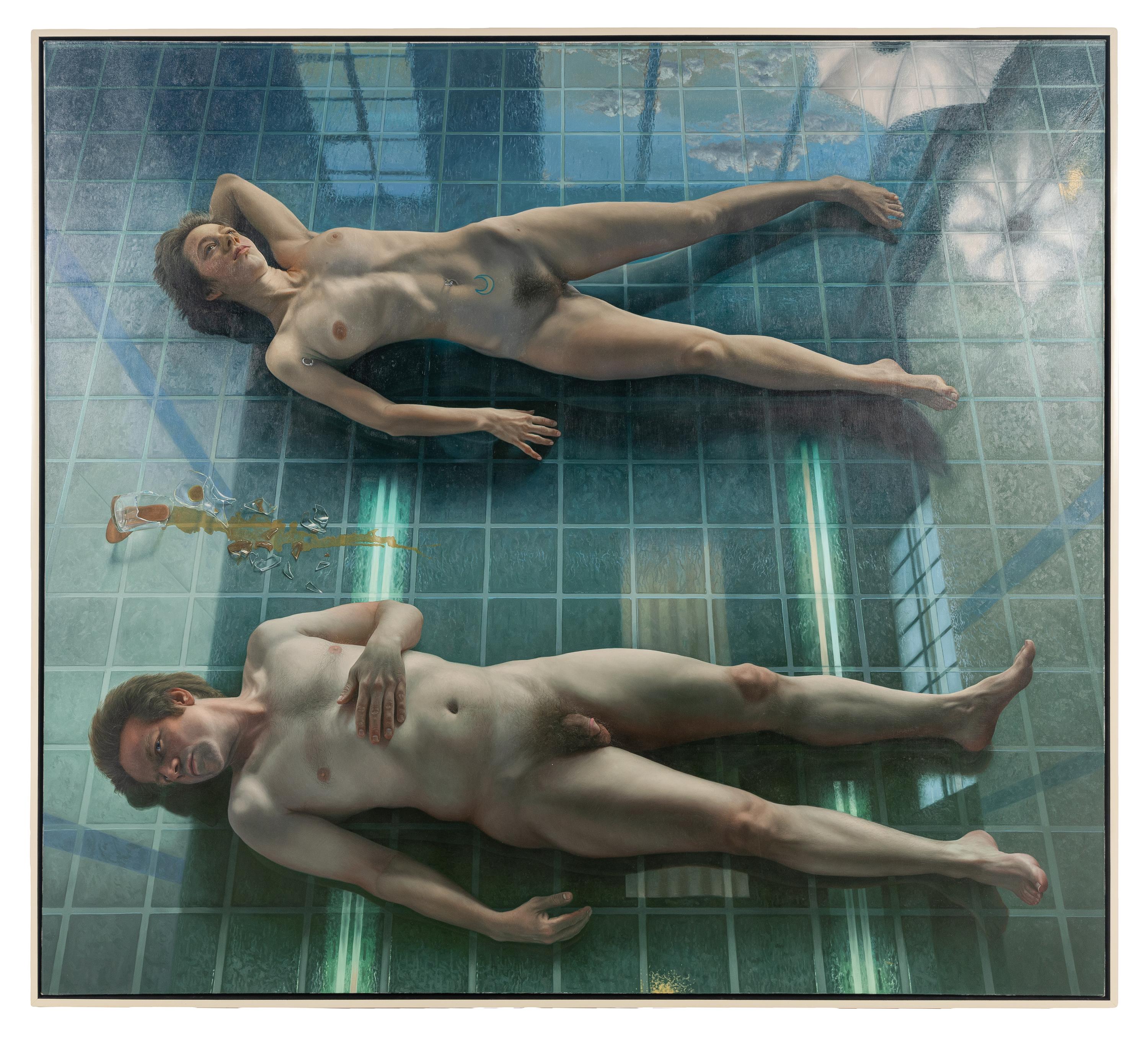 Two Models on Studio Floor , 1998