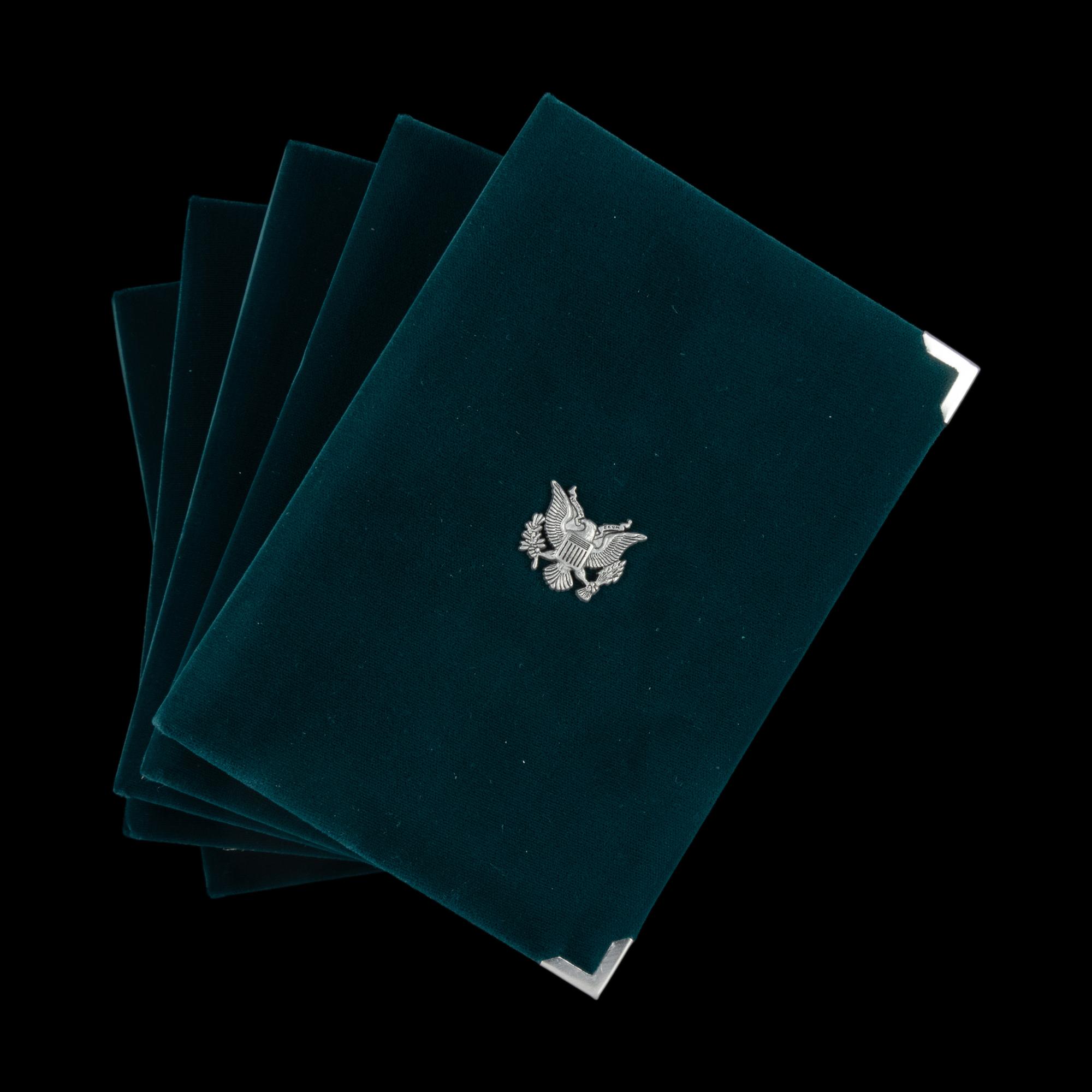 A Group of Five 1990 Prestige Six-Coin Proof Sets