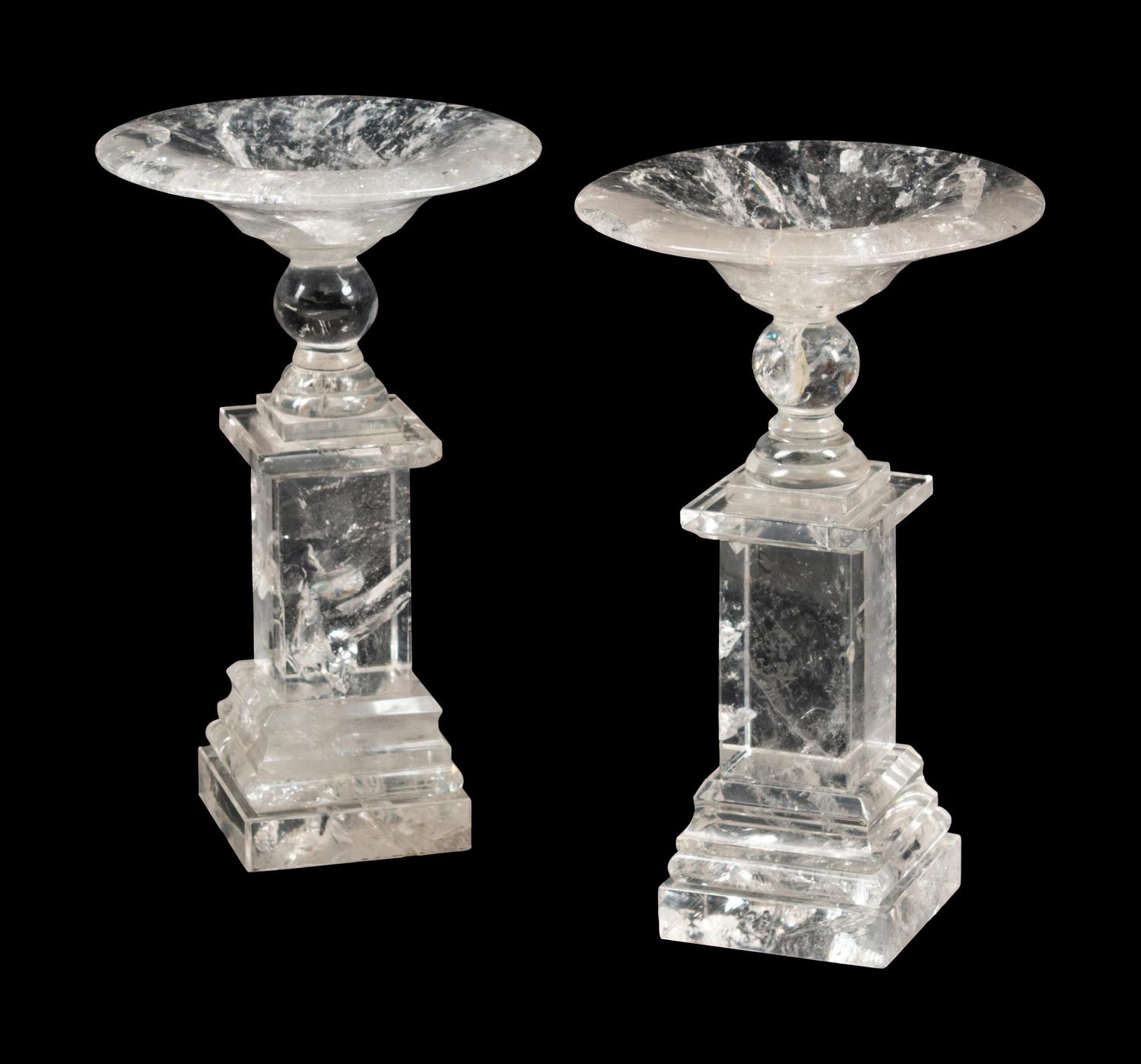 A Pair of Rock Crystal Tazze