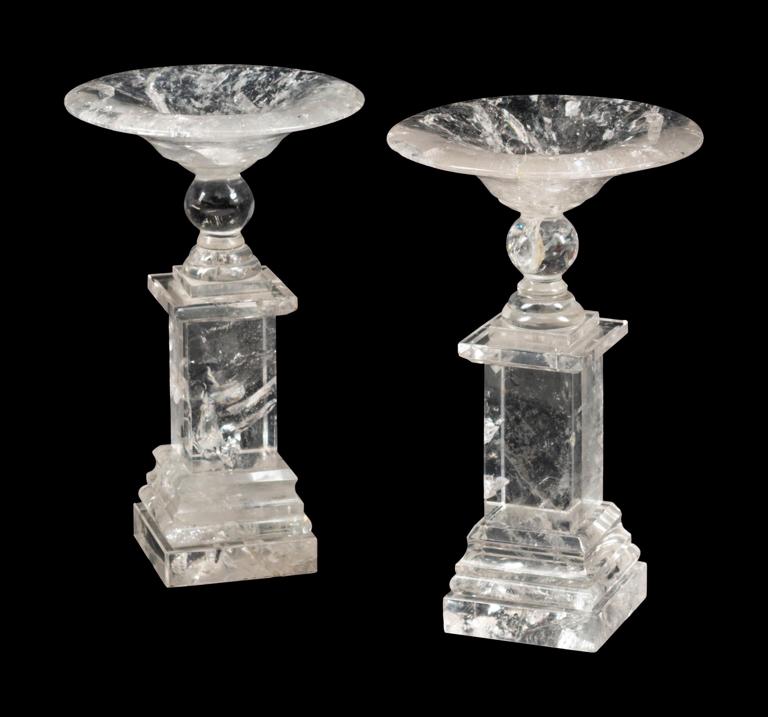 A Pair of Rock Crystal Tazze