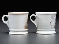 Two Porcelain Occupational Shaving Mugs