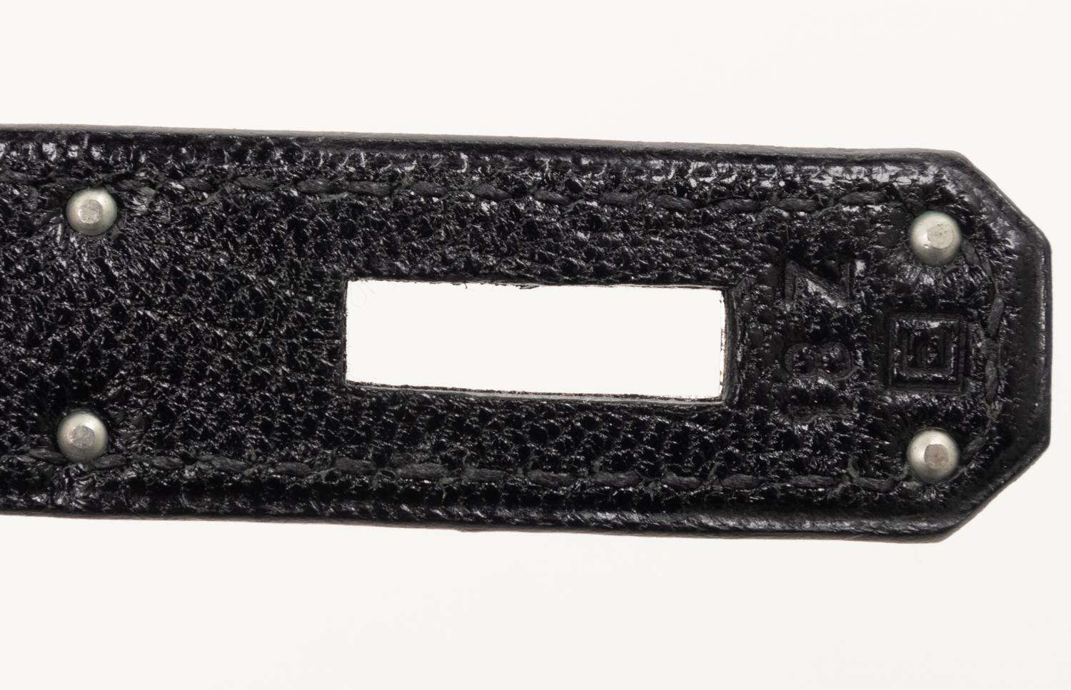 Hermès Black Leather 35cm Kelly Bag, 2001
