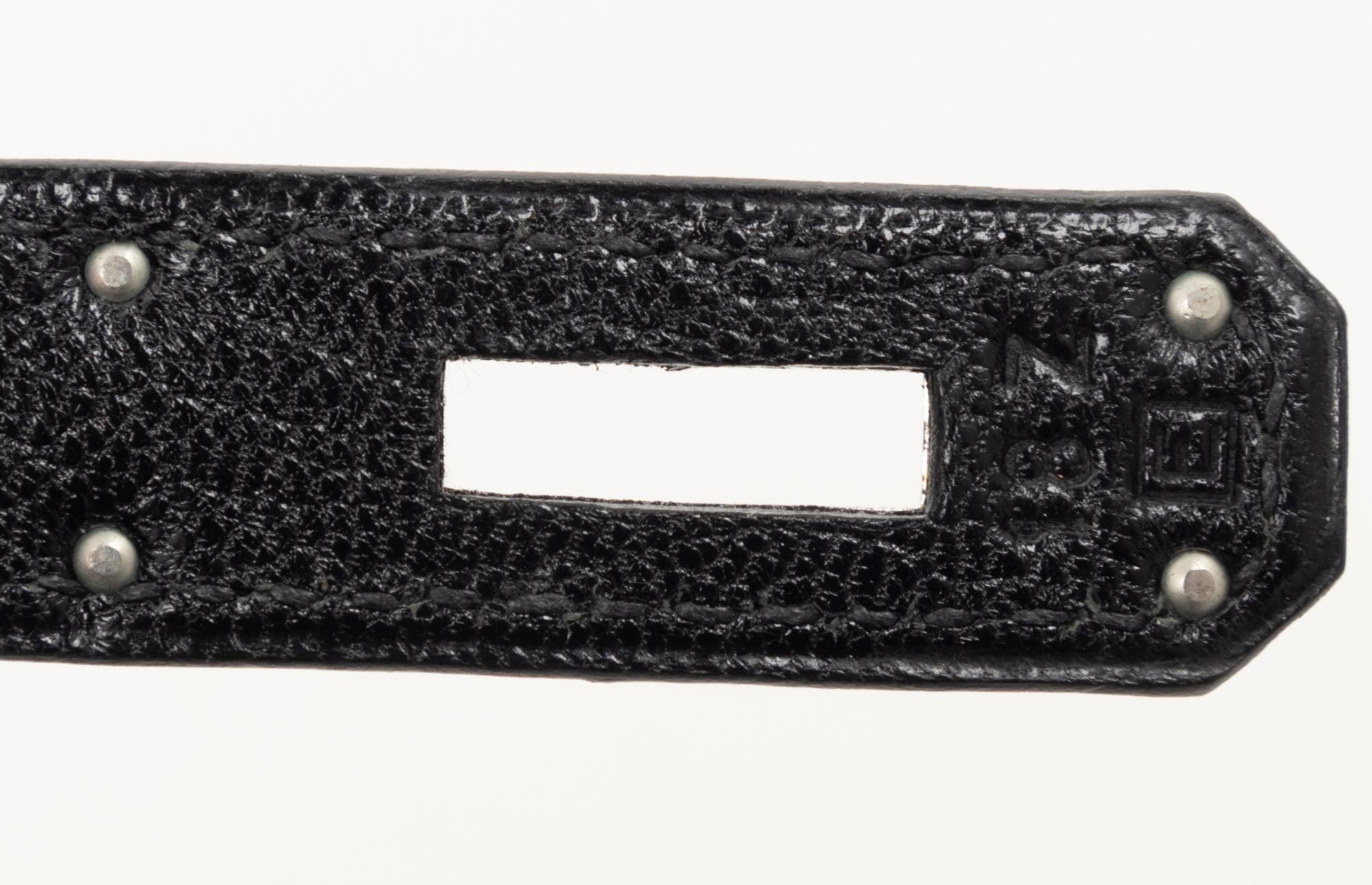 Hermès Black Leather 35cm Kelly Bag, 2001