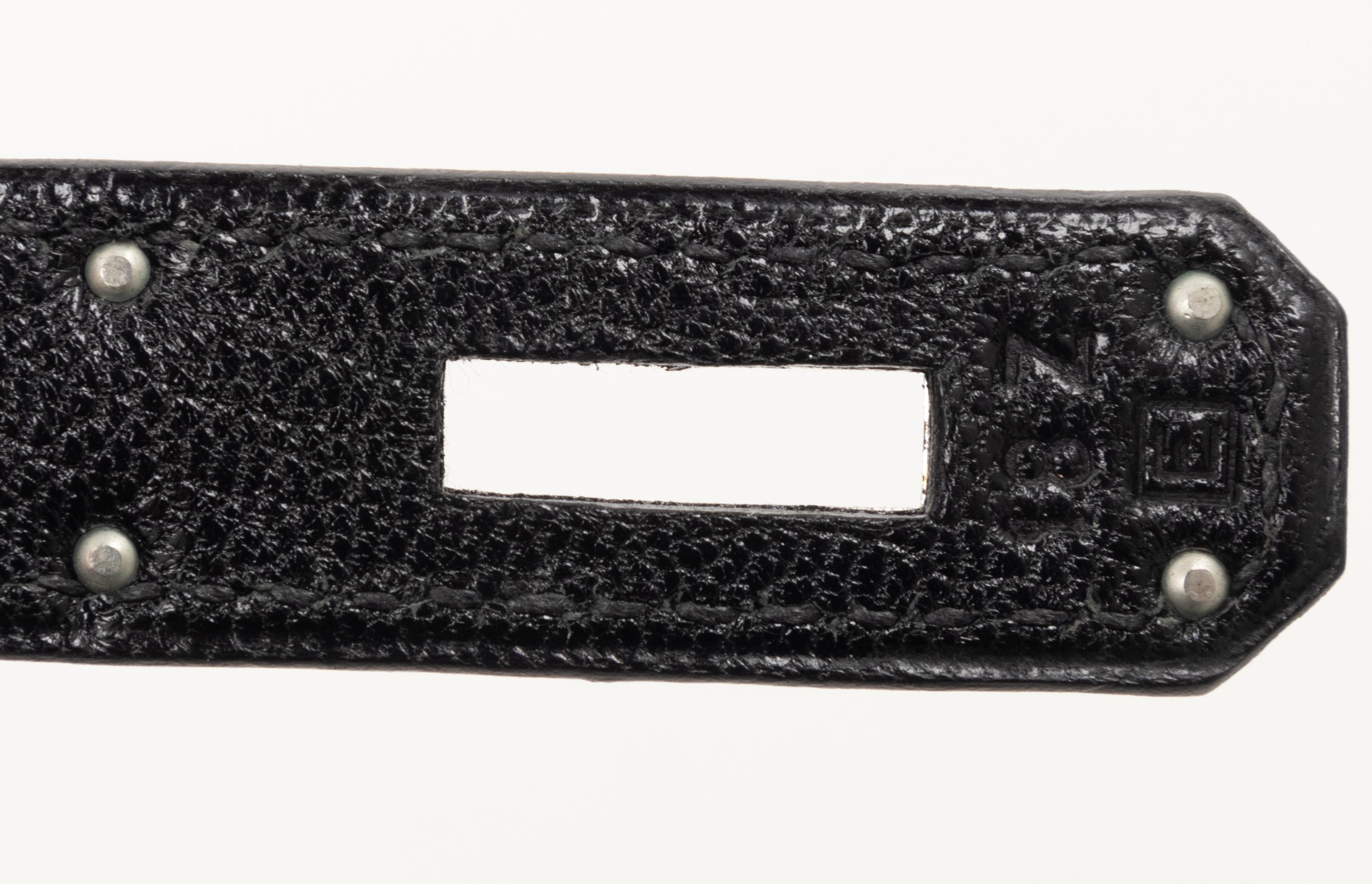 Hermès Black Leather 35cm Kelly Bag, 2001