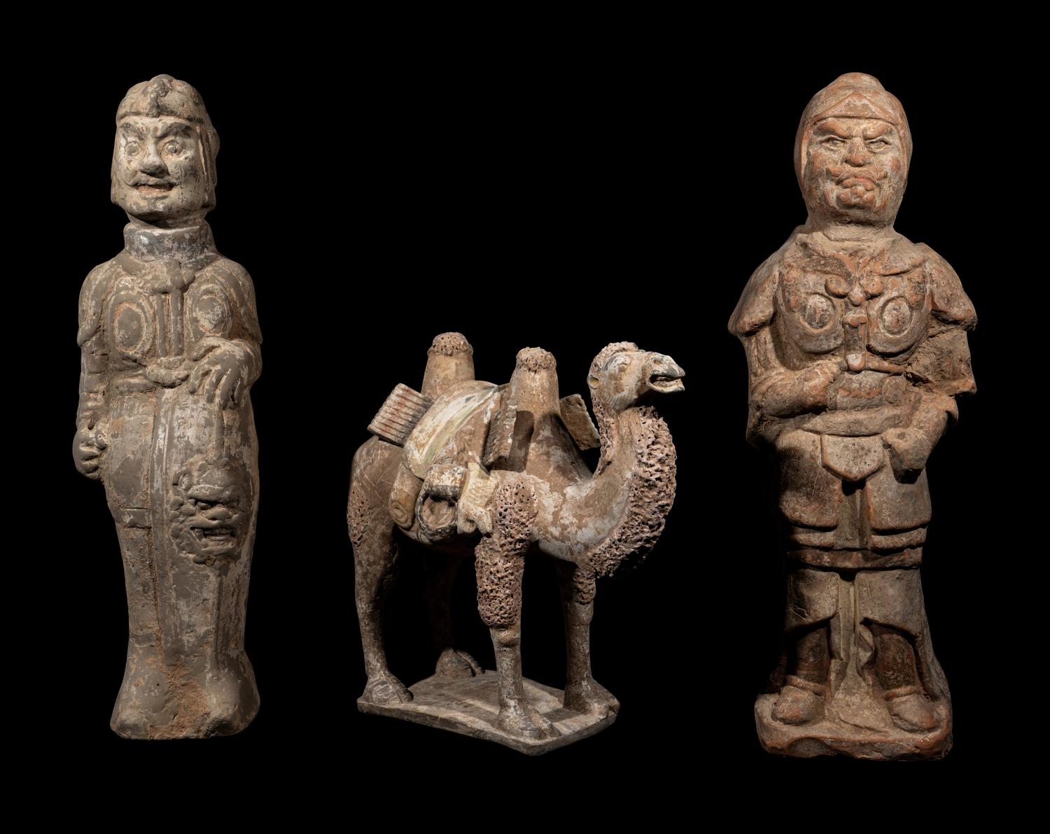 Three Chinese Pottery Figures