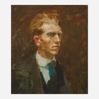 Attributed to George Benjamin Luks (American, 1867–1933) Portrait of a Young Man