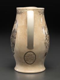 A Liverpool Transfer-Printed Creamware 'Washington in Glory, America in Tears' Memorial Pitcher