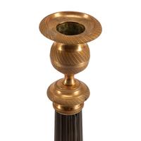 Two Pairs of Empire Style Brass Candlesticks