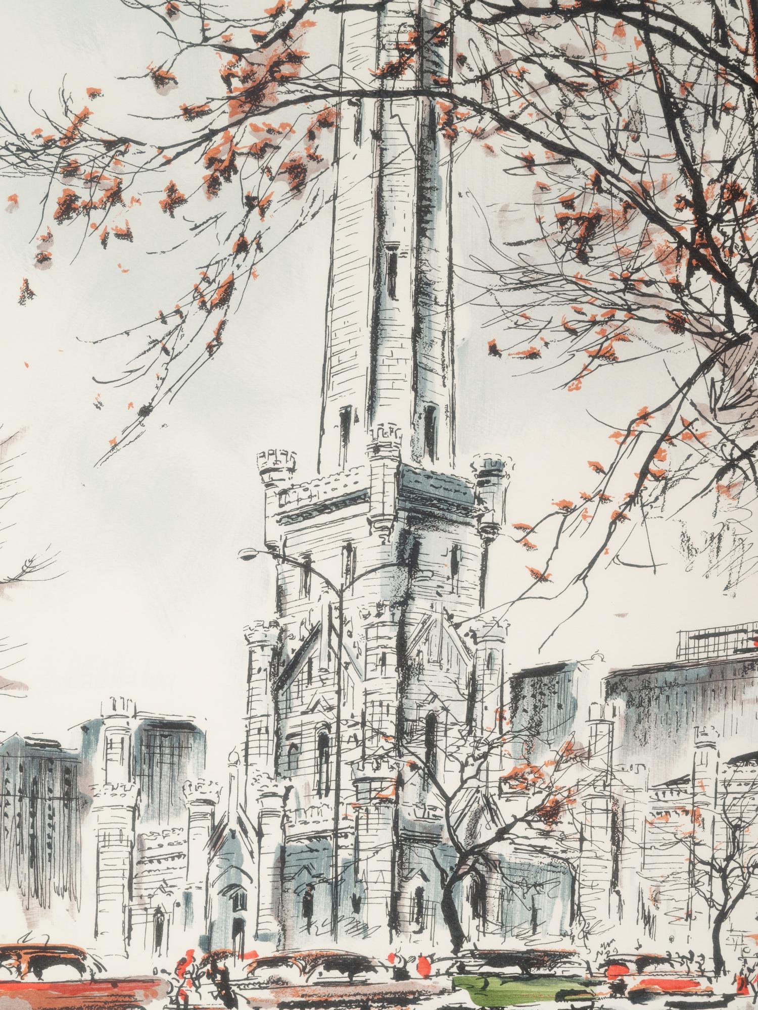 A Pair of Color Lithographs by John Haymson (American, 1902-1980)