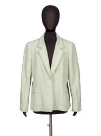 Chanel, Mint Green Tweed Blazer
