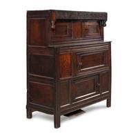 An English Oak Press Cupboard