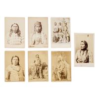 Frank Jay Haynes (American, 1853-1921) — Studio Portraits of Crow and Sioux, Including Big Medicine Man and Bear Coat