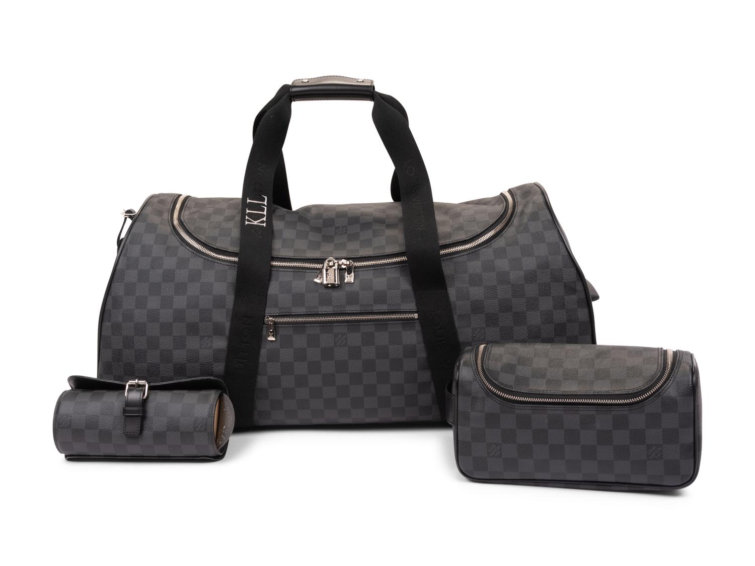 Louis Vuitton Néo Éole Damier Graphite Coated Canvas Rolling Bag with Travel Bag, 2017-2018