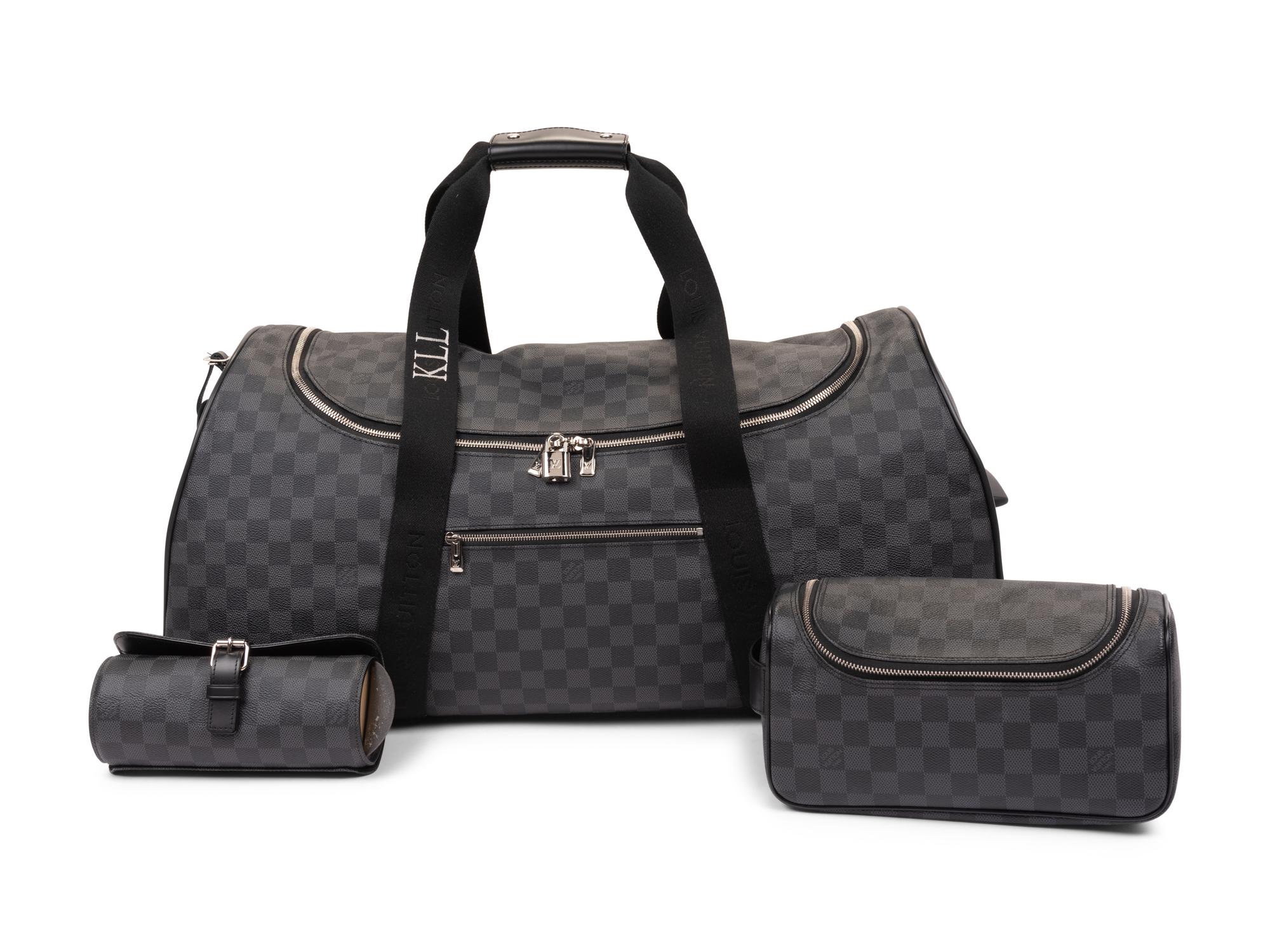 Louis Vuitton Néo Éole Damier Graphite Coated Canvas Rolling Bag with Travel Bag, 2017-2018