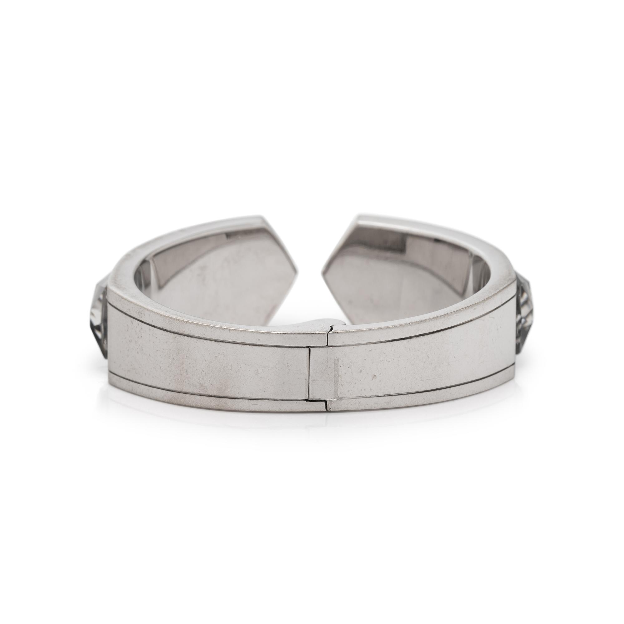 STEPHEN WEBSTER, 'CRYSTAL HAZE' QUARTZ, DIAMOND, AND WHITE GOLD BRACELET