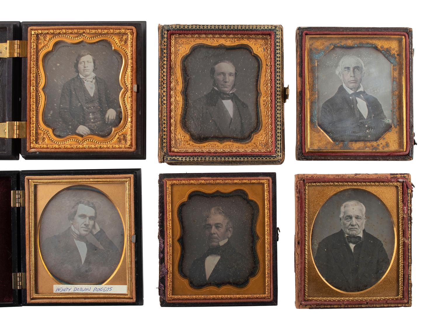 [EARLY PHOTOGRAPHY]. 27 sixth plate daguerreotypes of middle aged or elderly men.