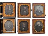 [EARLY PHOTOGRAPHY]. 27 sixth plate daguerreotypes of middle aged or elderly men.
