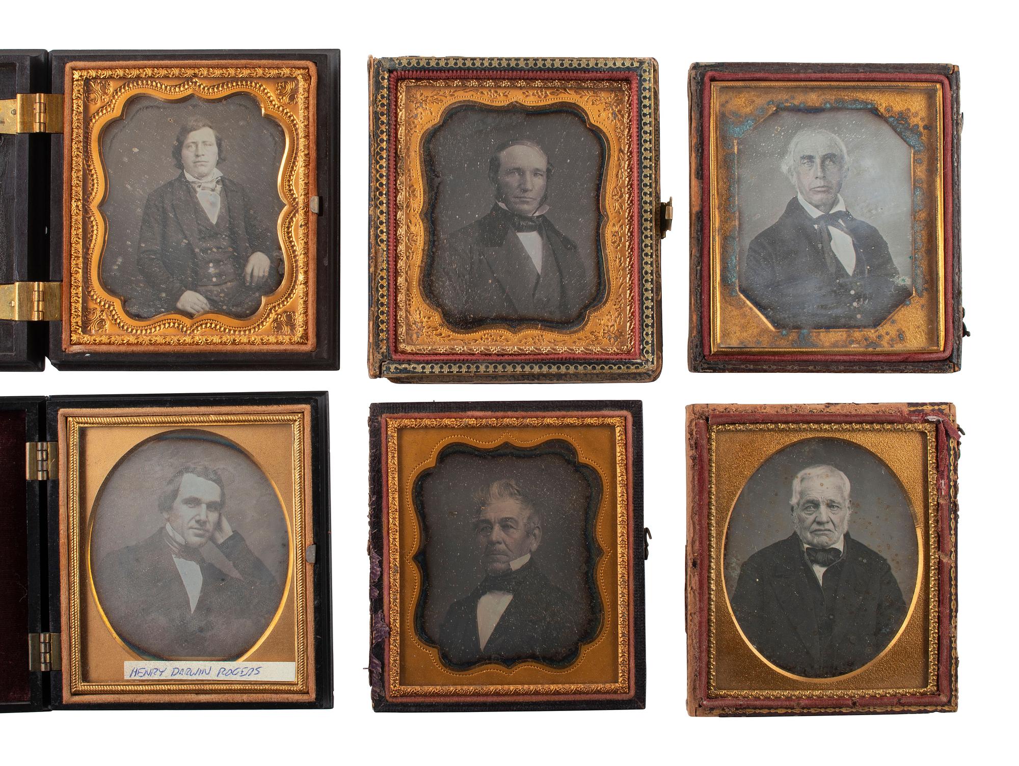 [EARLY PHOTOGRAPHY]. 27 sixth plate daguerreotypes of middle aged or elderly men.