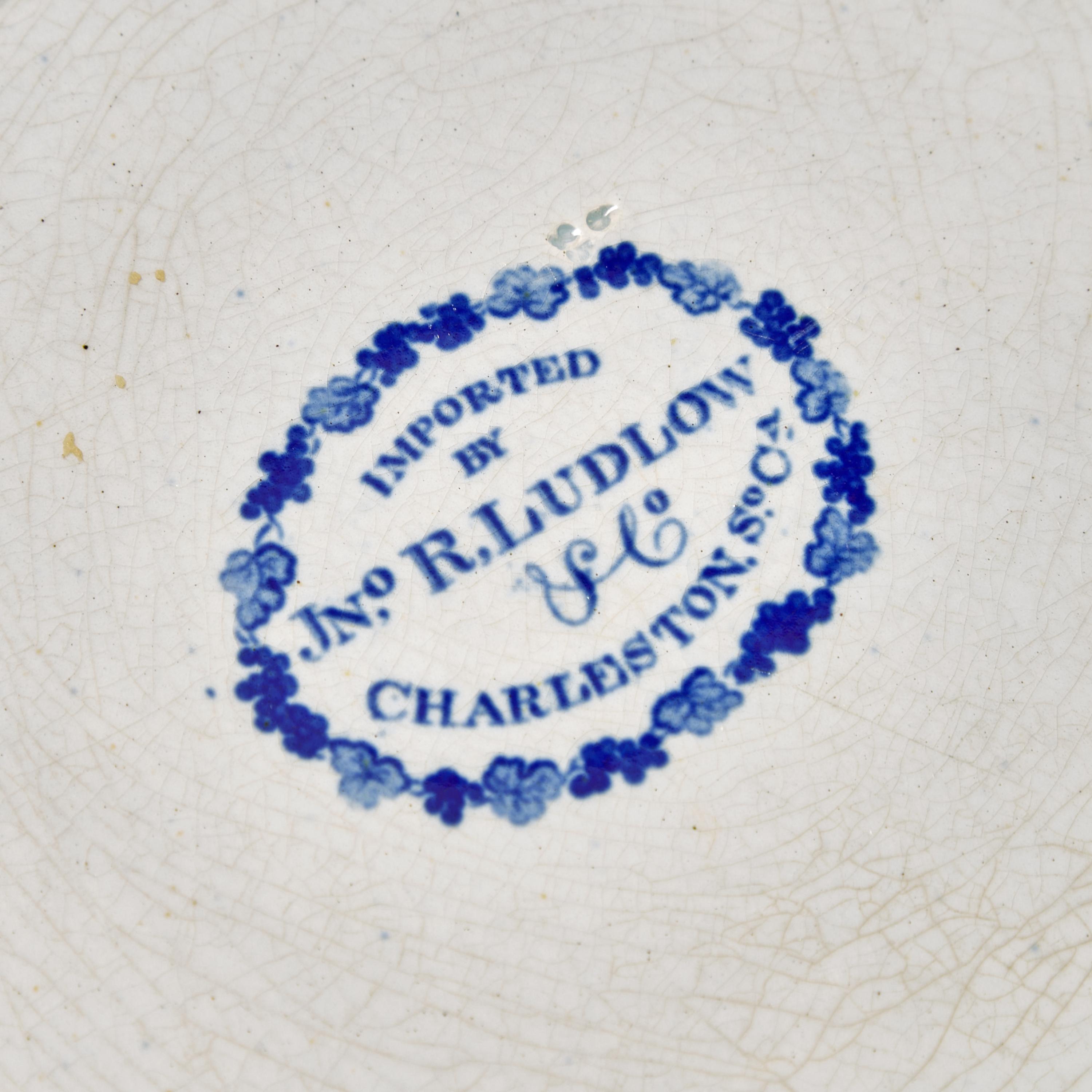 A Group of Staffordshire Historical Blue The Dam and Waterworks Philadelphia Transferware