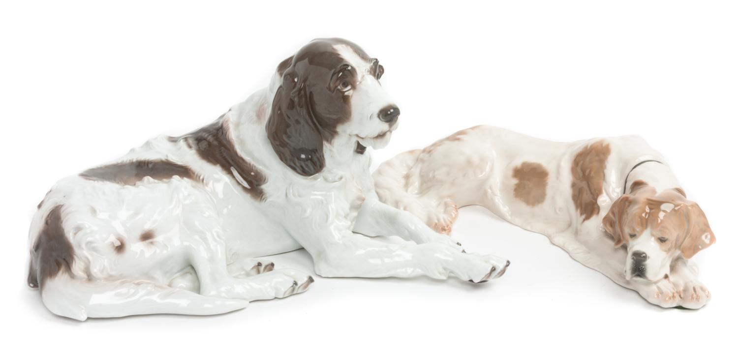 Two Rosenthal Porcelain Figures Width of widest 12 1/4 inches. — 20TH CENTURY