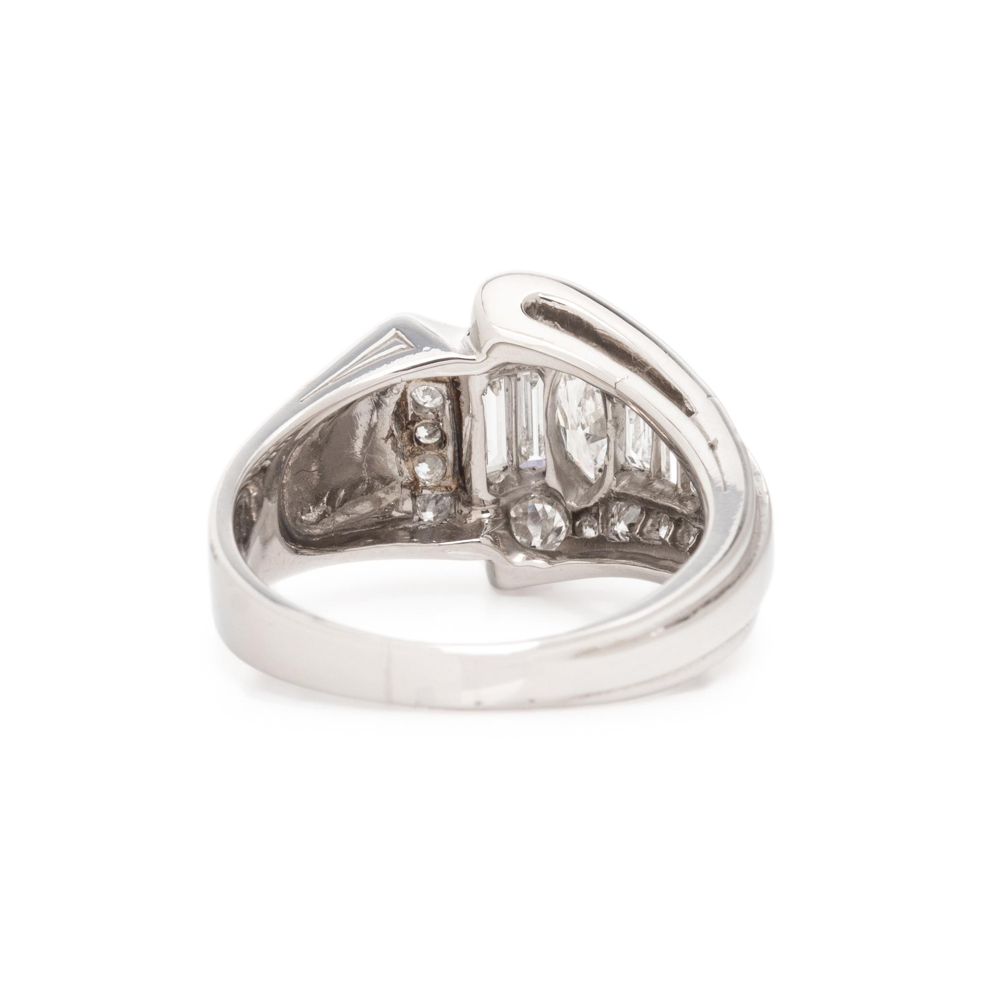 PLATINUM AND DIAMOND RING