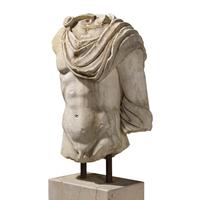 An Italian Marble Draped Torso