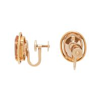 ROSE GOLD AND TOPAZ EARCLIPS