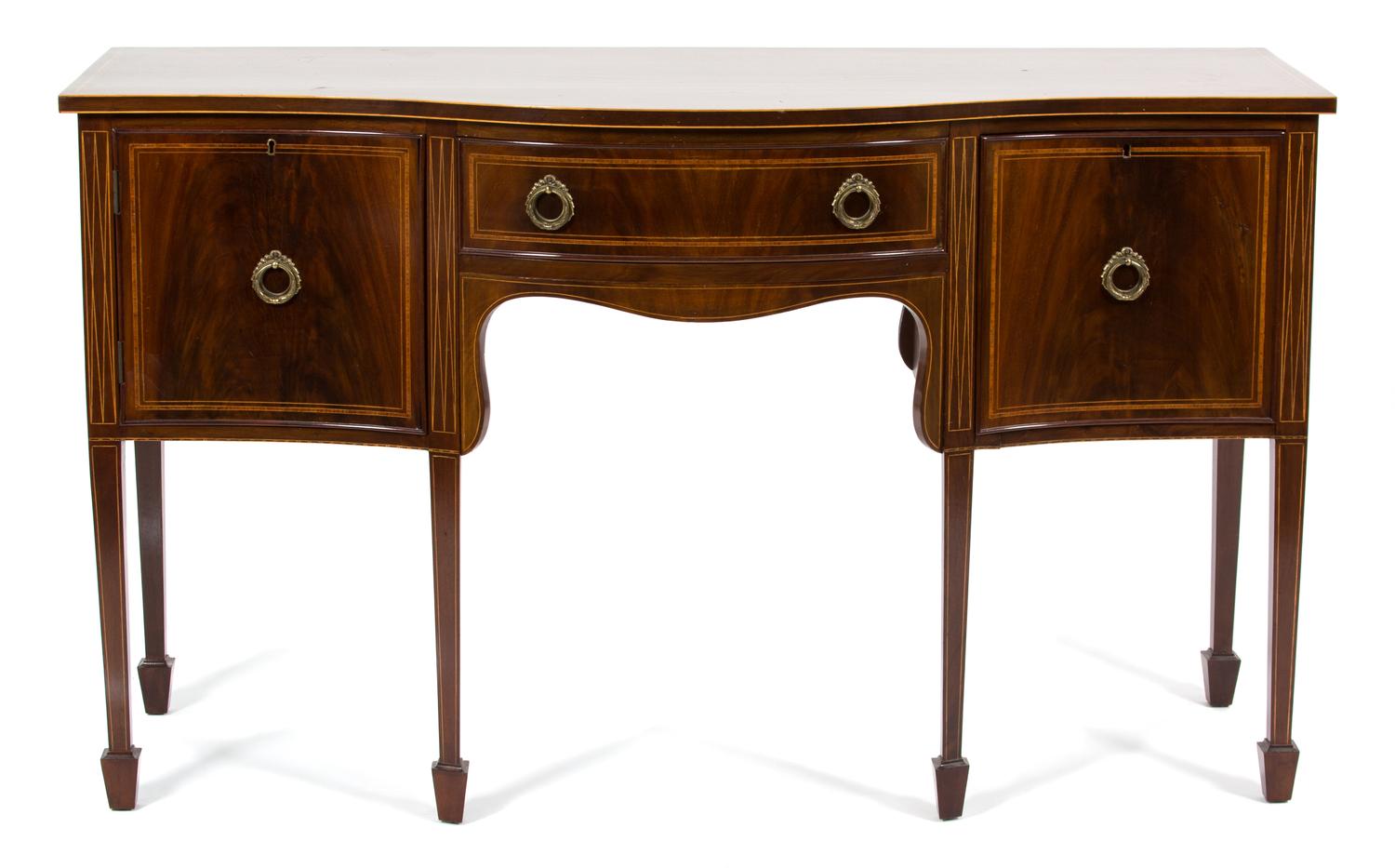 A George III Style Mahogany Sideboard Height 35 3/4 x width 60 x depth 24 inches. — EARLY 20TH CENTURY