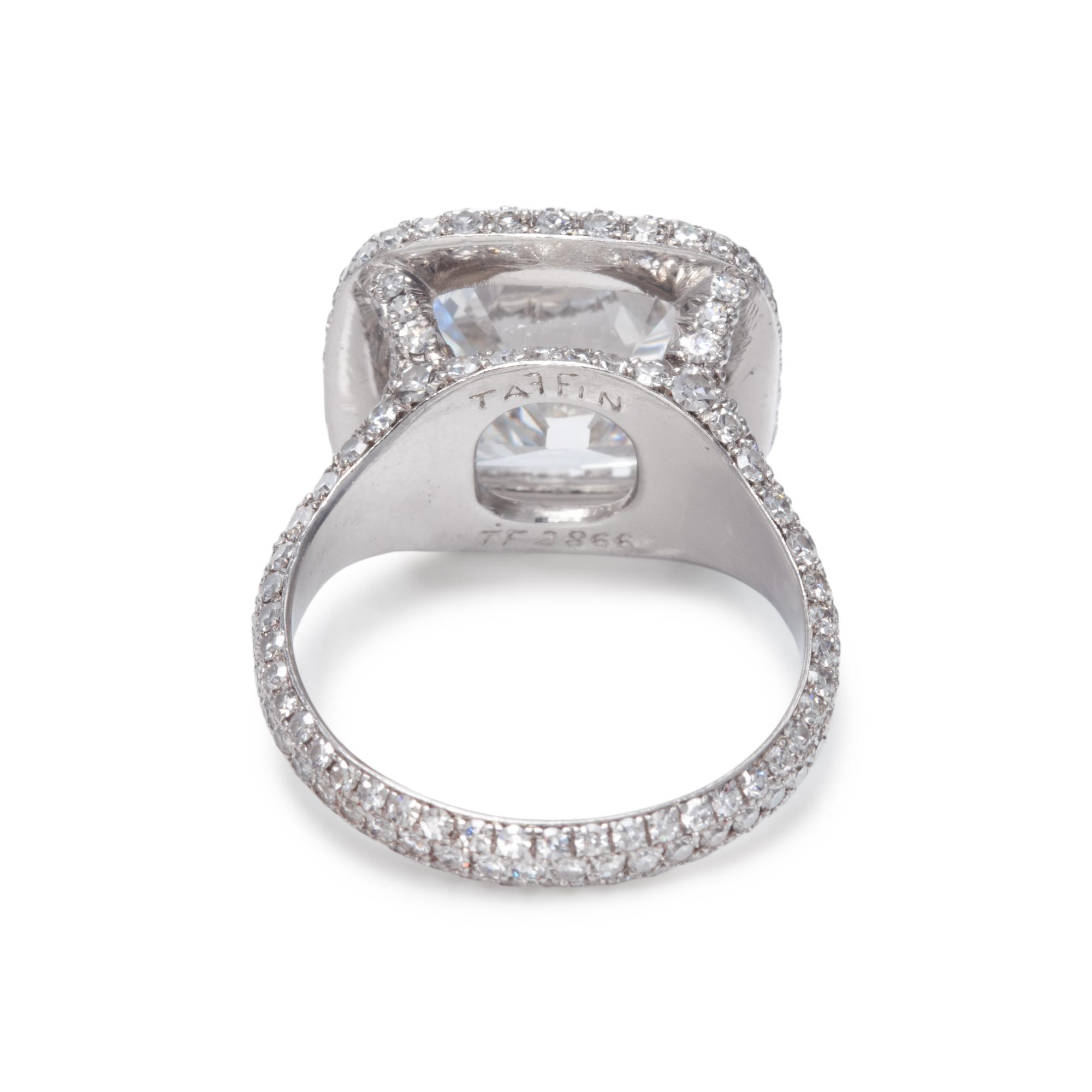 A SPECTACULAR DIAMOND RING, BY TAFFIN