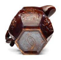 A Rare William Bromley Yellowware Panel Pitcher
