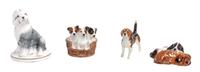 Two Royal Doulton Porcelain Figural Groups Height of tallest 5 inches. — 20TH CENTURY