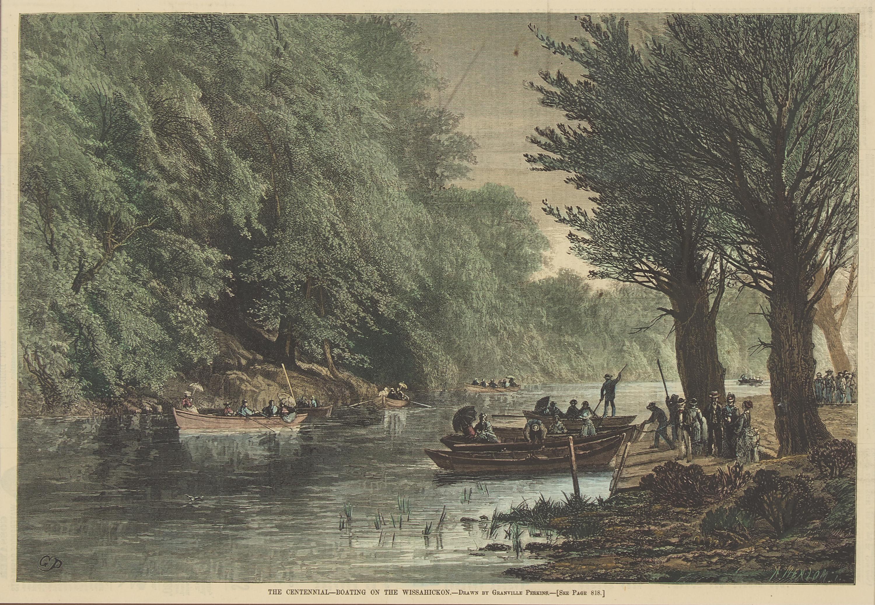[Philadelphia] Group of 8 views and scenes of Philadelphia and Pennsylvania