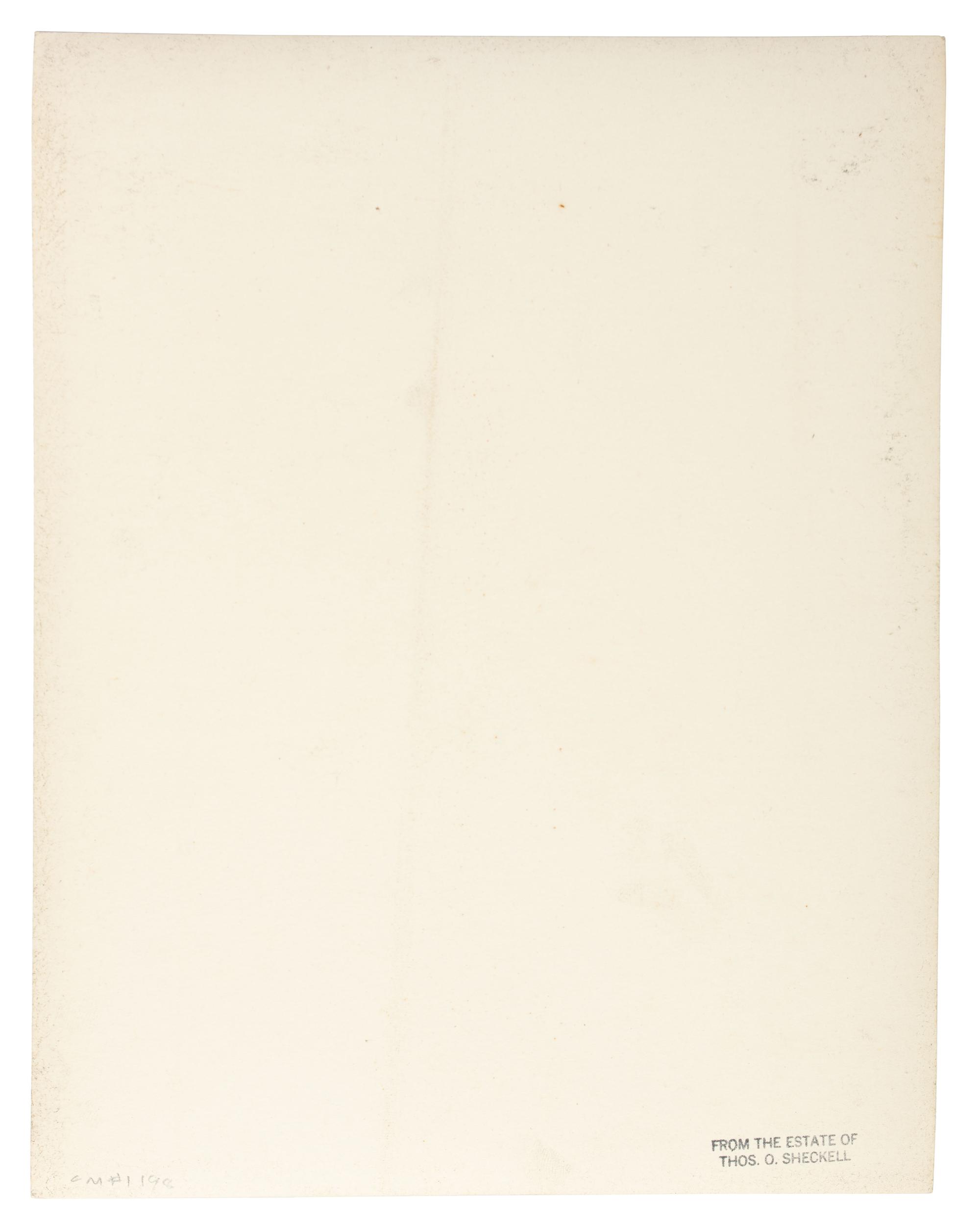 Untitled (Landscape with trees by river)