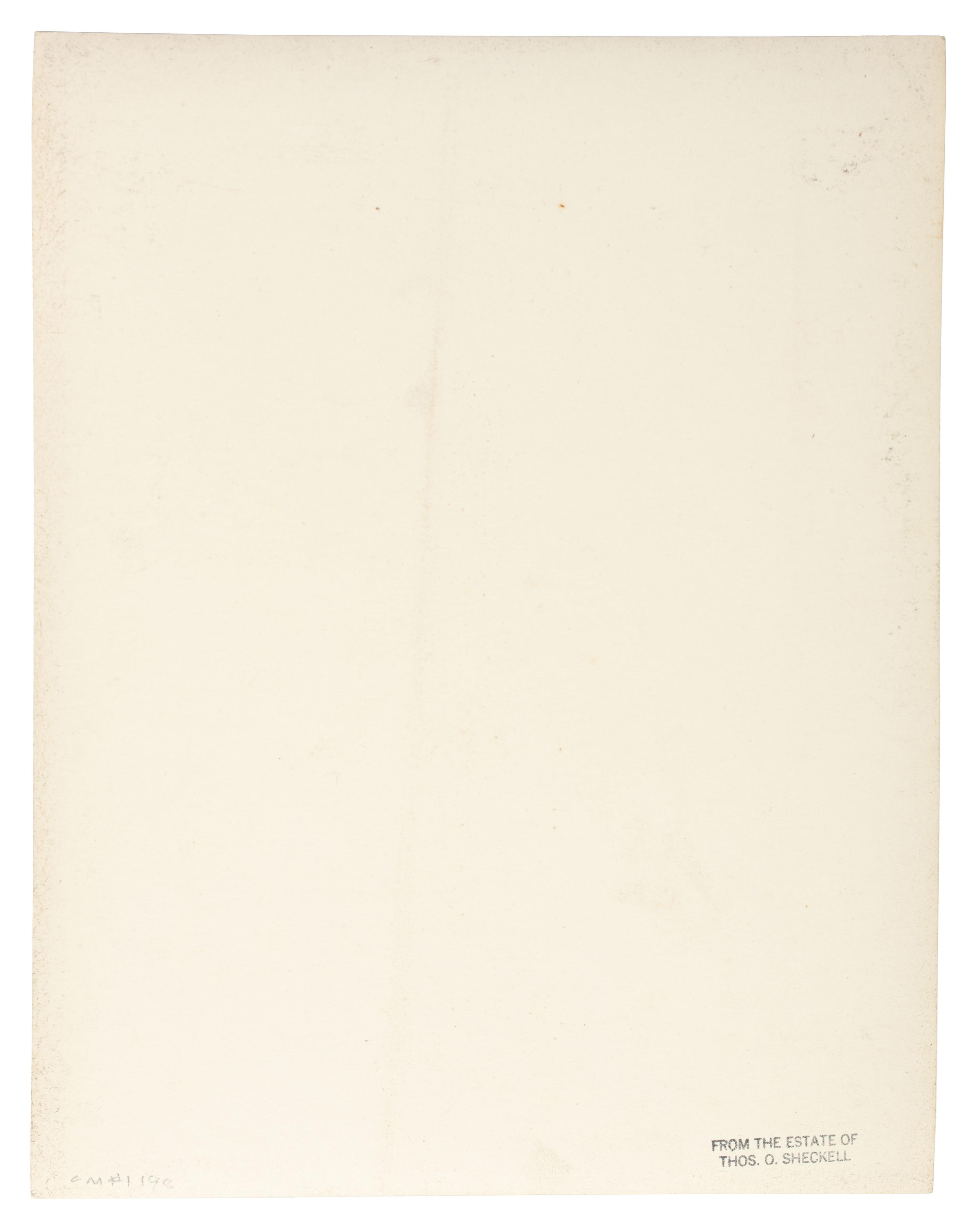 Untitled (Landscape with trees by river)