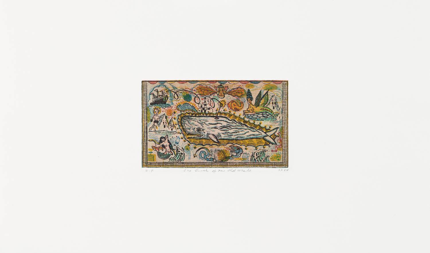 Tony Fitzpatrick, (American, b. 1958), Cetus, Job's Dream, and The Birth of an Old Whale, 1994 (a group of 3)