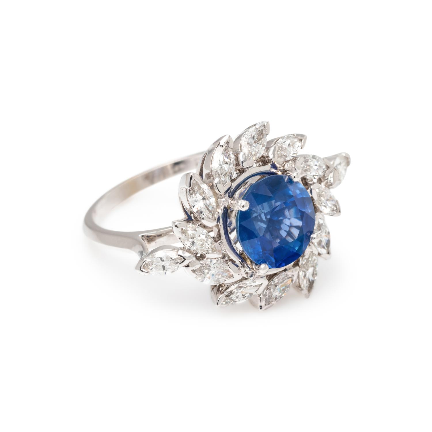 SAPPHIRE AND DIAMOND RING