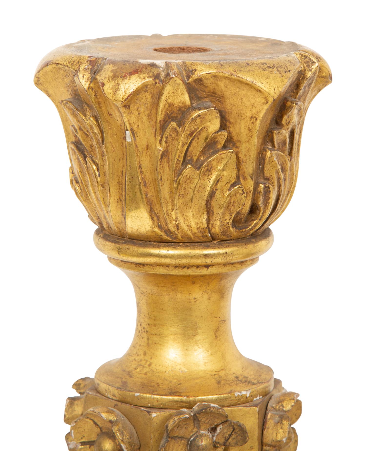 Two Regency Carved Giltwood Articles