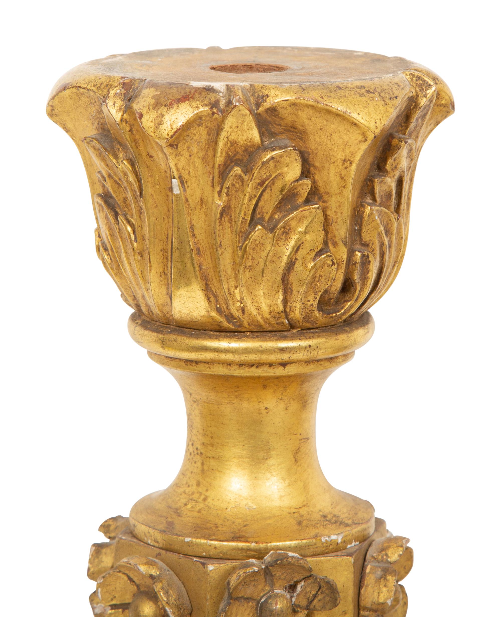 Two Regency Carved Giltwood Articles