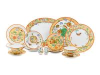 An Hermès Porcelain Siesta Luncheon Service