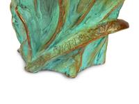 A William Ravenscroft Sharles Bronze Iris Vase