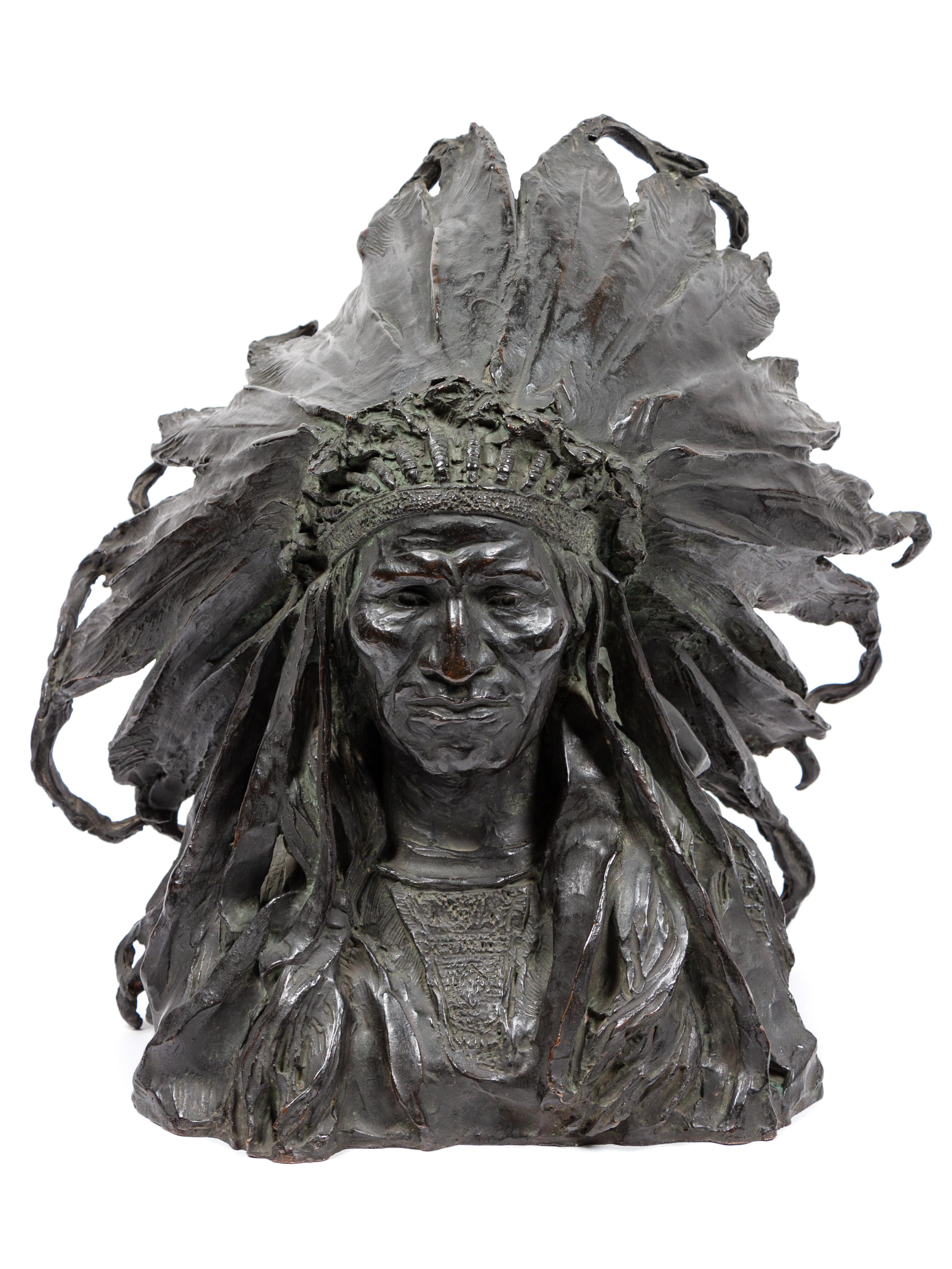 Chief Black Bird , date modeled 1903, cast 1907