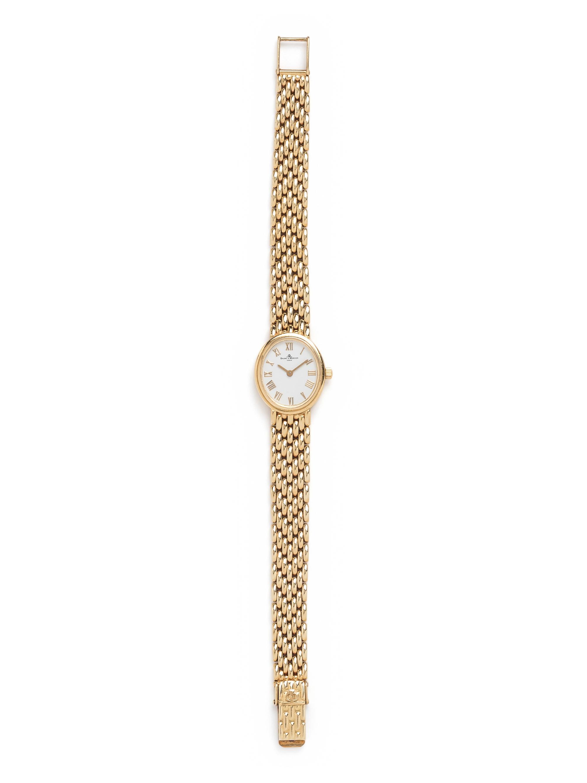 BAUME & MERCIER, 14K YELLOW GOLD WRISTWATCH