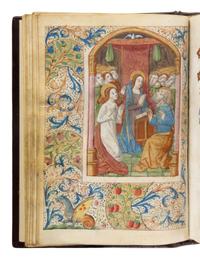 CIRCLE OF THE MASTER GUYOT DU PELEY (Troyes, active c. 1470-1490) Book of Hours, in Latin and French, illuminated manuscript on parchment [France, Troyes, c. 1470–1490]