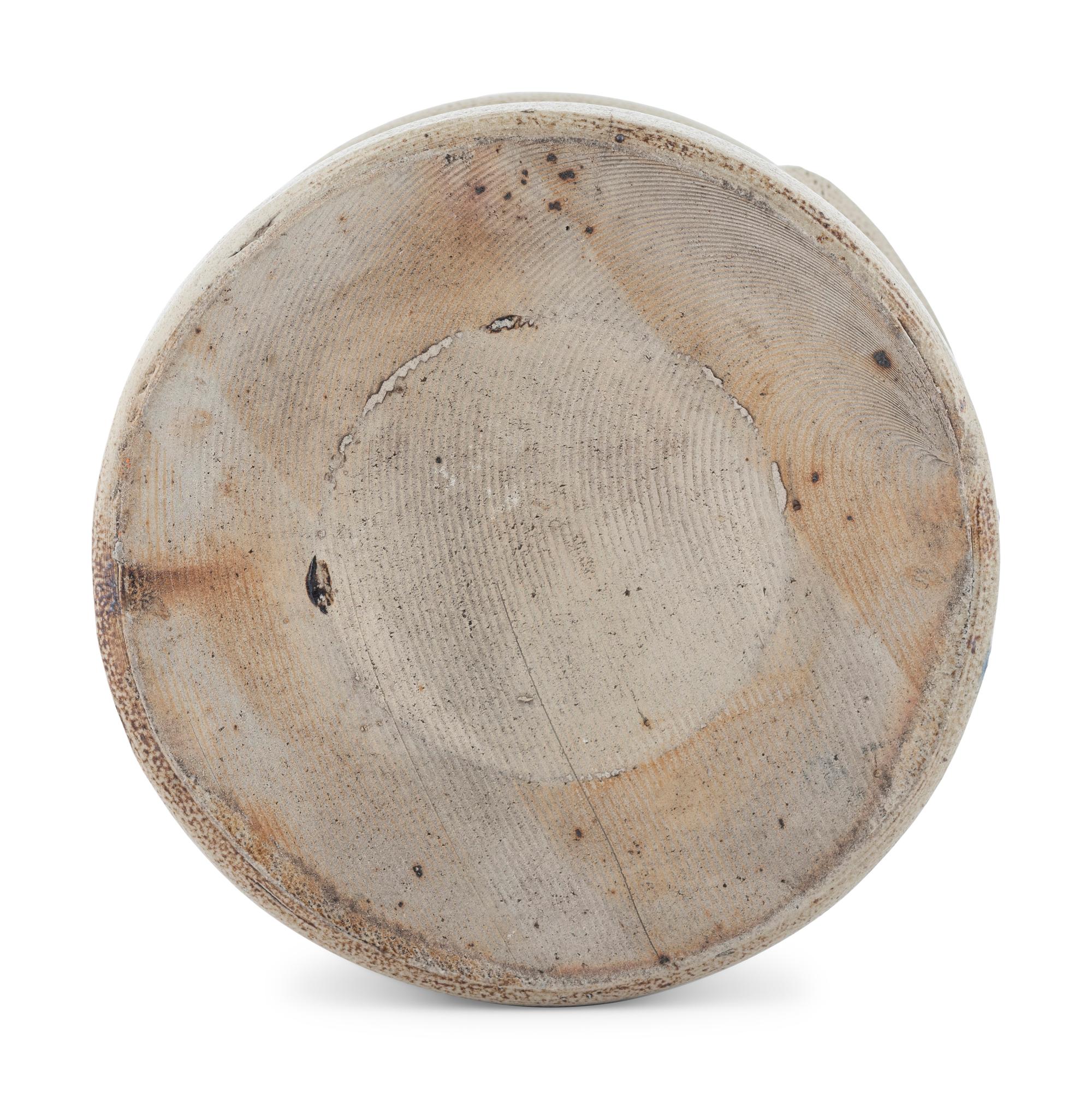 An F.B. Norton Sons One-Gallon Cobalt Decorated Stoneware Crock