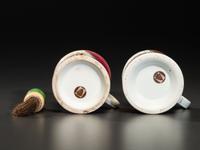Two Butcher's Porcelain Occupational Shaving Mugs